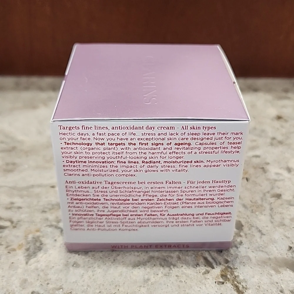 Clarins Multi-Active Jour Day Moisturizer Lines Pores Glow Niacinamide 1.6 oz